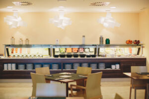 Spanish cuisine buffet area for your winter holidays in Spain